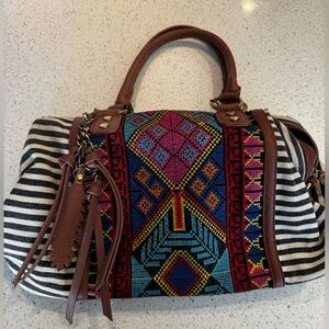 Boho barrel bag